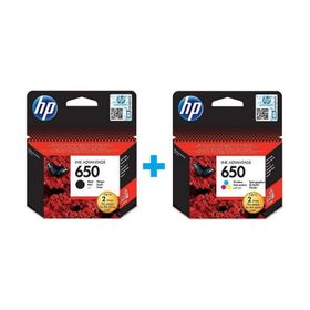HP 650 Siyah-Renkli Kartuş Seti
