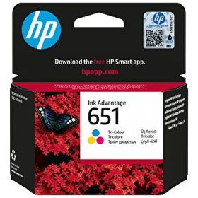 HP 651-C2P11AE Renkli Orjinal Kartuş