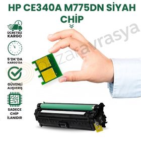 HP 651A-CE340A Siyah Toner Chip