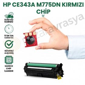 HP 651A-CE343A Kırmızı Toner Chip