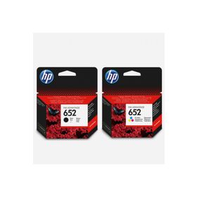HP 652-F6V24AE Renkli + 652-F6V25AE Siyah Orjinal Kartuş Seti