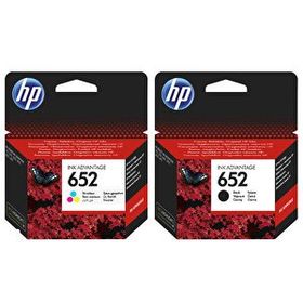 HP 652 Siyah Renkli Orijinal Seti