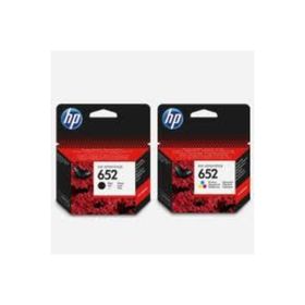 HP 652 Siyah ve Renkli 2'li Set Kartuş