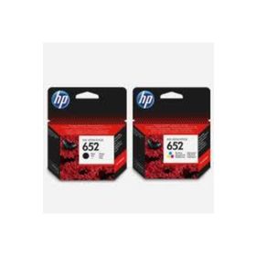 HP 652 Siyah ve Renkli 2'li Set Kartuş