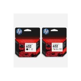 HP 652 Siyah ve Renkli 2'li Set Kartuş