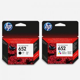 HP 652 Siyah ve Renkli 2'li Set Kartuş