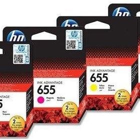 HP 655 3525-4615-4625 Sarı Kırmızı Mavi Siyah Orijinal Kartuş Seti