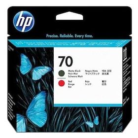HP 70 C9409A Mat Siyah ve Kırmızı Baskı Kafası