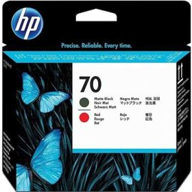 HP 70 C9409A Mat Siyah ve Kırmızı Baskı Kafası