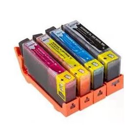 HP 72/C9370AC9371A-C9372A-9373A 4 LÜ Takım Muadil Kartuş