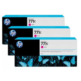 HP 771C B6Y33A Kırmızı Orijinal 3'lü Kartuş Set