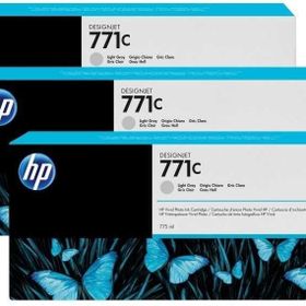 HP 771C B6Y38A Açık Gri 3'lü Kartuş