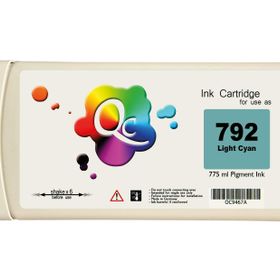 HP 792-CN709A Açık Mavi Lateks Muadil Kartuş