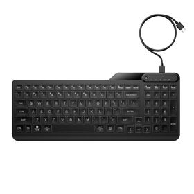 HP 7N7C1AA 405 USB Q TR Aydınlatmalı Kablolu Siyah Klavye