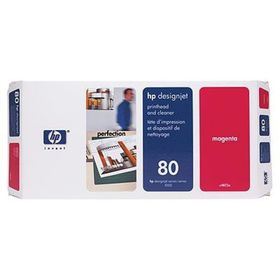 HP 80 C4822A Kırmızı Kafası ve Kafa Temizleyici