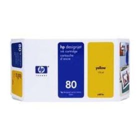 HP 80 C4848A Sarı İnkjet Mürekkep Kartuşu