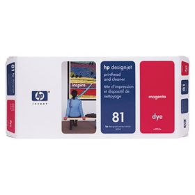 HP 81 C4952A Kırmızı Baskı Kafası ve Kafa Temizleyici