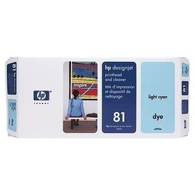 HP 81 C4954A Açık Mavi Baskı Kafası ve Baskı Kafası Temizleyicisi