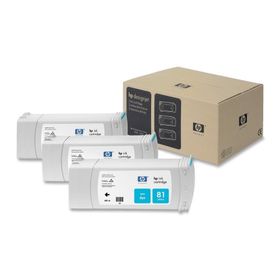 HP 81 C5067A Mavi 3'lü İnkjet Mürekkep Kartuş