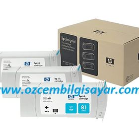 HP 81 C5067A Mavi 3'lü İnkjet Mürekkep Kartuş