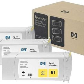 HP 81 C5069A Sarı 3'lü Kartuş