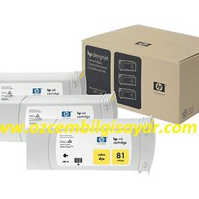 HP 81 C5069A Sarı 3'lü Kartuş