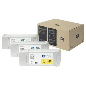 HP 81 C5069A Sarı 3'lü Kartuş
