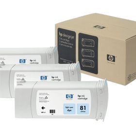 HP 81 C5070A Açık Mavi 3'lü Kartuş