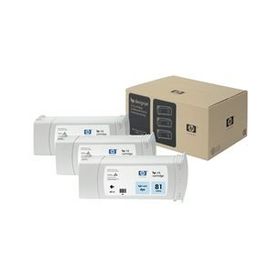 HP 81 C5070A Açık Mavi 3'lü Kartuş