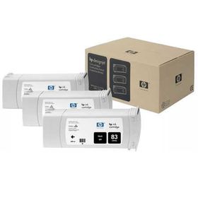 HP 83 C5072A Siyah 3'lü Kartuş