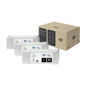 HP 83 C5072A Siyah 3'lü Kartuş