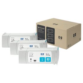 HP 83 C5073A Mavi 3'lü Kartuş