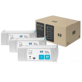 HP 83 C5073A Mavi 3'lü Kartuş