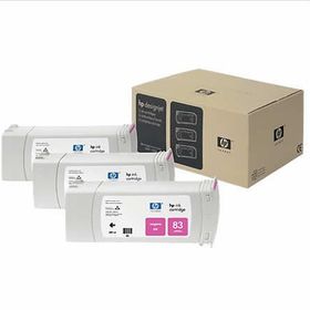 HP 83 C5074A Kırmızı 3'lü Kartuş