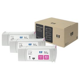 HP 83 C5074A Kırmızı 3'lü Kartuş