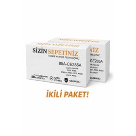 HP 85A-CE285A 2'li Paket Muadil Toner