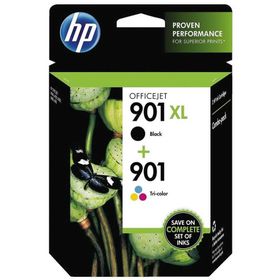HP 901XL 901 CC654AE CC656AE Siyah ve Renkli Orjinal Kartuş Seti