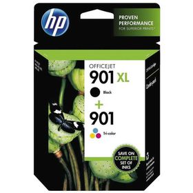 HP 901XL 901 CC654AE CC656AE Siyah ve Renkli Orjinal Kartuş Seti