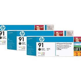 HP 91 C9480A Mat Siyah 3'lü Kartuş