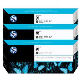 HP 91 C9480A Mat Siyah 3'lü Kartuş