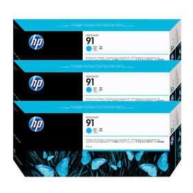 HP 91 C9483A Mavi 3'lü Kartuş