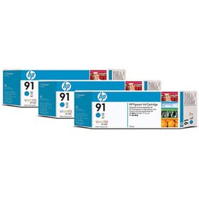 HP 91 C9483A Mavi 3'lü Kartuş