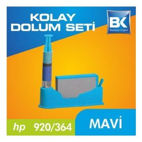 HP 920-364-564-655 Uyumlu Mavi Kartuş Dolum Seti