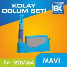 HP 920-364-564-655 Uyumlu Mavi Kartuş Dolum Seti