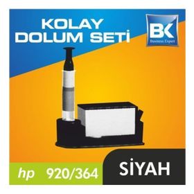 HP 920-364-564-655 Uyumlu Siyah Kartuş Dolum Seti