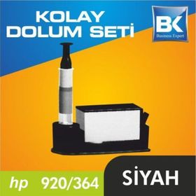 HP 920-364-564-655 Uyumlu Siyah Kartuş Dolum Seti