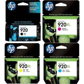 HP 920 920XL Sarı Kırmızı Mavi Siyah Orjinal Kartuş Seti