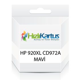 HP 920XL-CD972A CY Mavi Muadil Kartuş