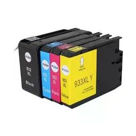 HP 932XL Siyah-933XL Mavi-933XL Sarı-933XL Kırmızı Takım Muadil Kartuş