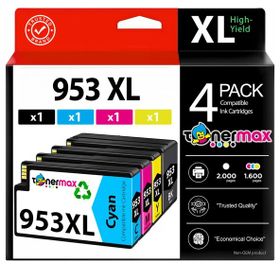 HP 953XL Tüm Renkler Yüksek Kapasiteli Muadil Kartuş Seti